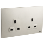 Legrand Mallia Senses 2811 12 CH 雙位13A插座 (香檳金)